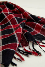 Load image into Gallery viewer, Indigo Handloom Highland Red Scarf