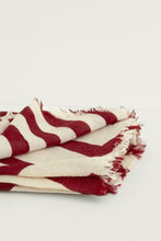 Load image into Gallery viewer, Indigo Handloom Chevron Maze Scarf