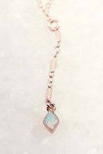 Load image into Gallery viewer, Lariat Opal Diamond Necklace