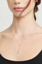 Load image into Gallery viewer, Lariat Opal Diamond Necklace