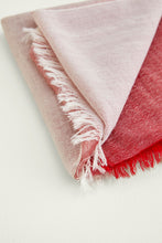 Load image into Gallery viewer, Indigo Handloom Wool Color Block Scarf
