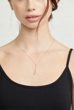Load image into Gallery viewer, Lariat Opal Diamond Necklace
