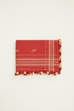 Load image into Gallery viewer, Indigo Handloom Tassel Butterfly Scarf
